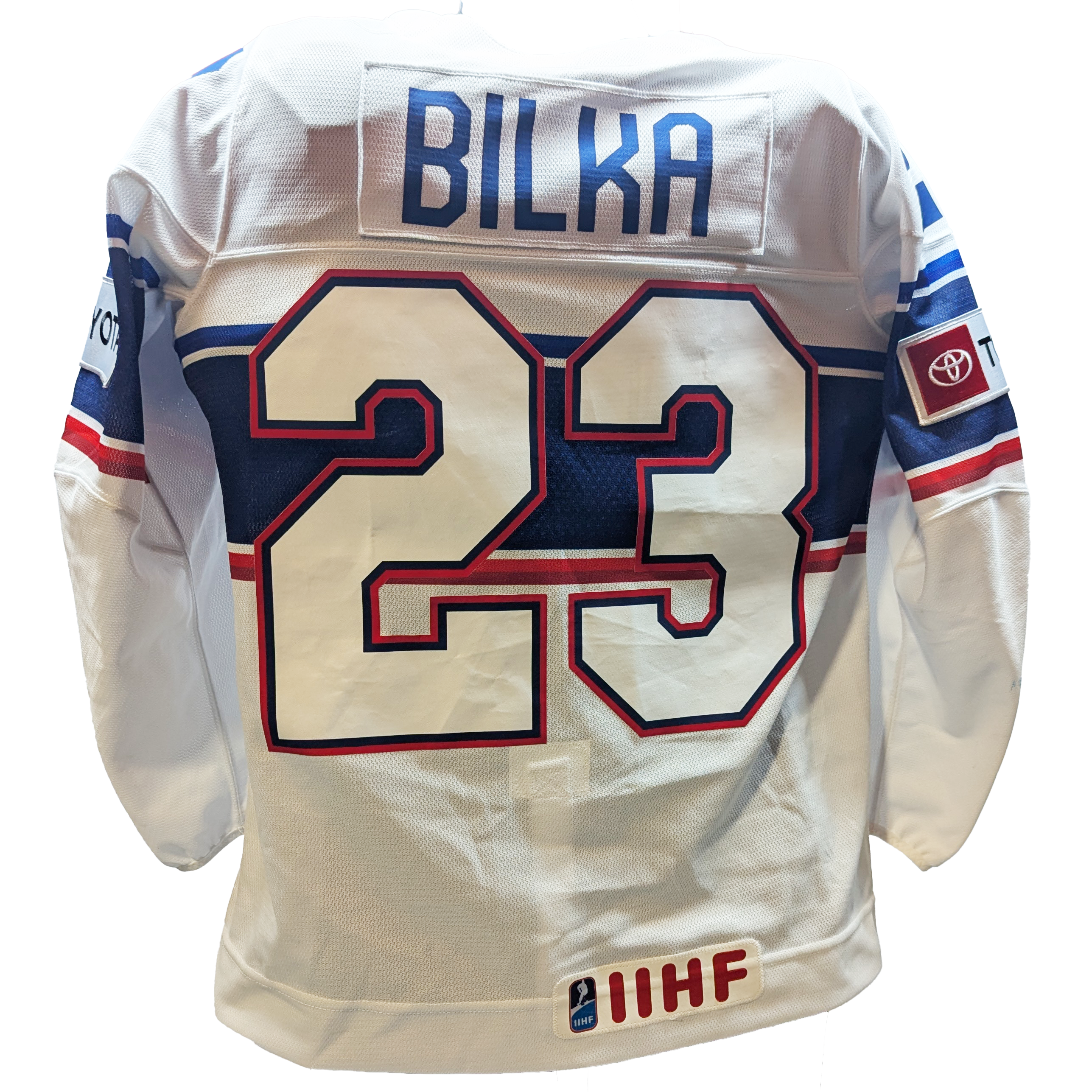Nike - Maillot de match d'occasion de l'équipe américaine IIHF (blanc)